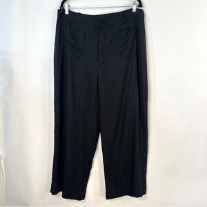 2/$30 Halogen Wide leg trouser pants black size XL